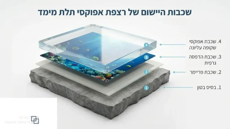 שכבות יצירת רצפת אפוקסי תלת מימד