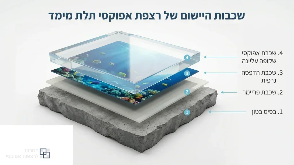 נוצר על ידי מודל בינה מלאכותית Gemini Pro שכבות יצירת רצפת אפוקסי תלת מימד