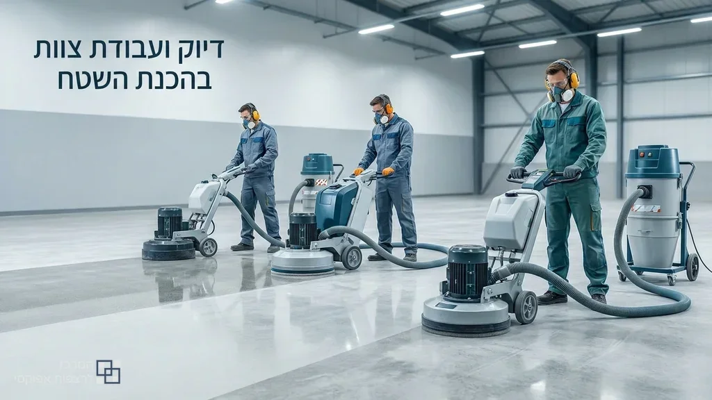 נוצר על ידי מודל בינה מלאכותית Gemini Pro הכנת תשתית ליישום ננו אפוקסי על ידי צוות מקצועי