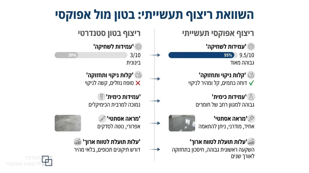 ציפוי אפוקסי תעשייתי עמיד במיוחד במחסן לוגיסטי