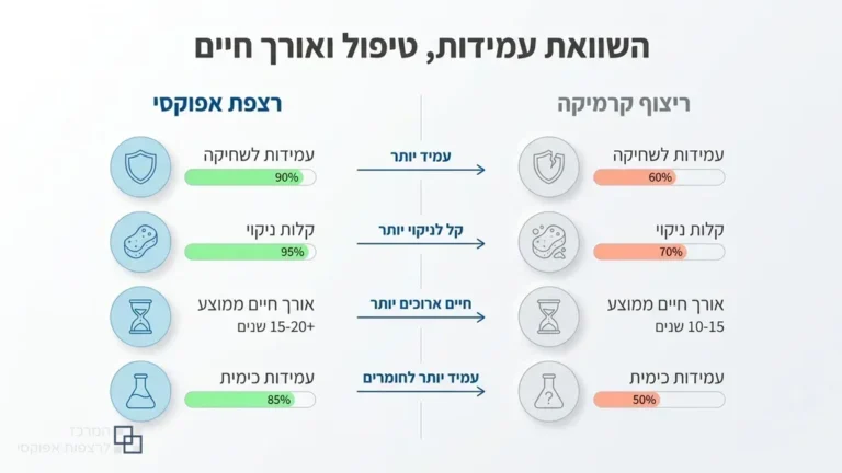 רצפת אפוקסי מבריקה וחלקה בחלל מעוצב