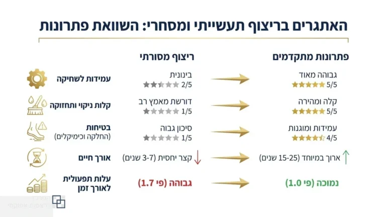 רצפת אפוקסי תעשייתית ברמלה עמידה לעומסים