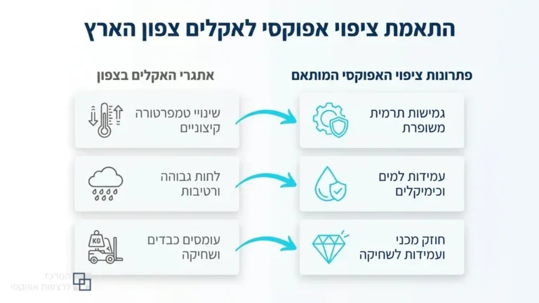 רצפת אפוקסי מבריקה ועמידה במבנה תעשייתי בצפון