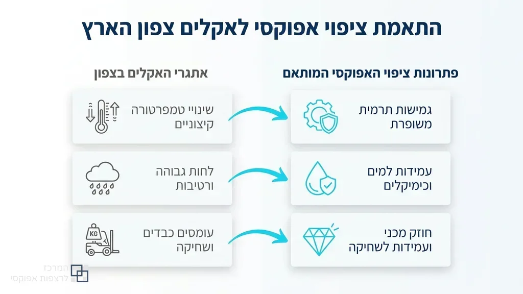 רצפת אפוקסי מבריקה ועמידה במבנה תעשייתי בצפון