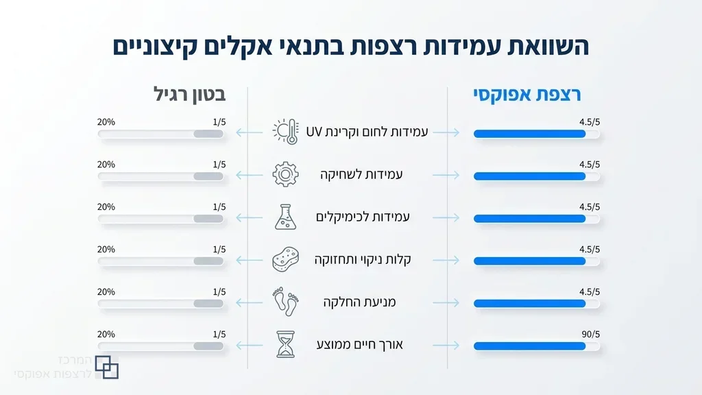 רצפת אפוקסי מבריקה ועמידה בחלל תעשייתי