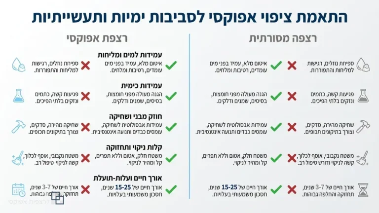 רצפת אפוקסי מבריקה ועמידה בחלל תעשייתי מודרני בעכו