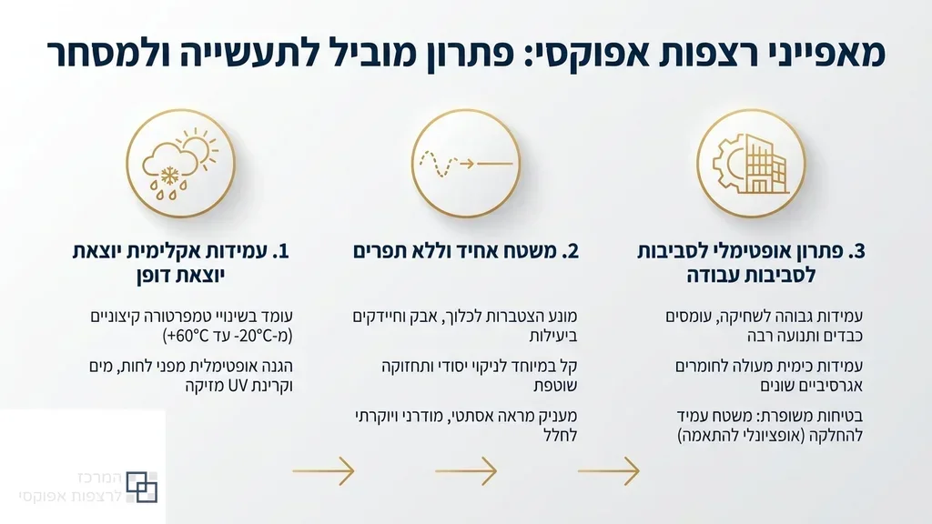 רצפת אפוקסי מבריקה וחלקה בחלל מסחרי מעוצב