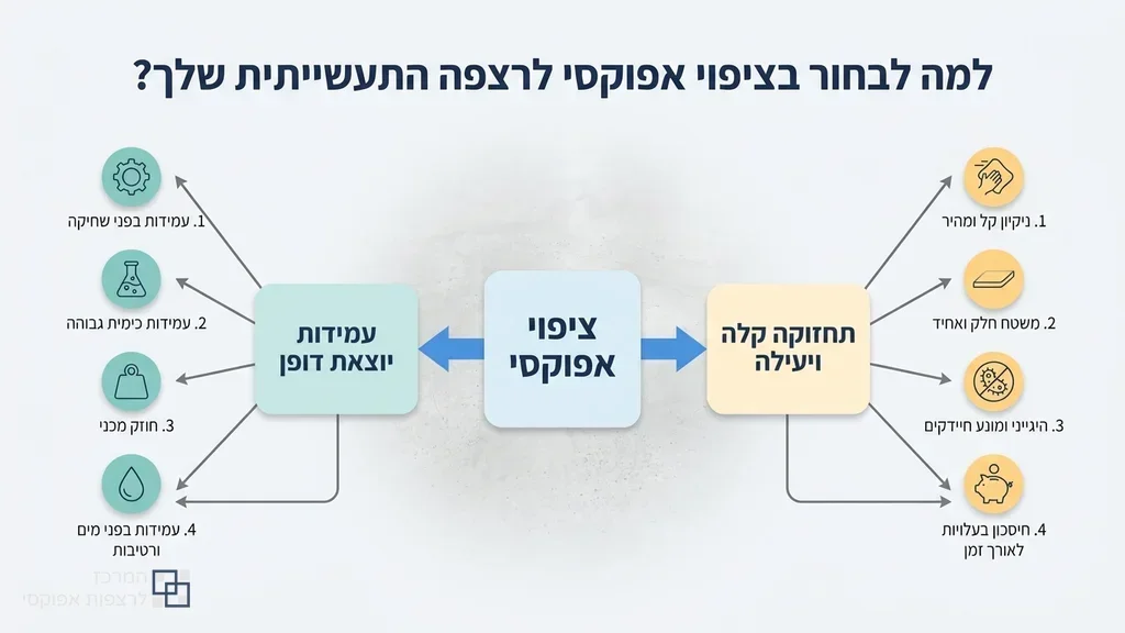 יישום מקצועי של חומר אפוקסי על רצפת בטון תעשייתית