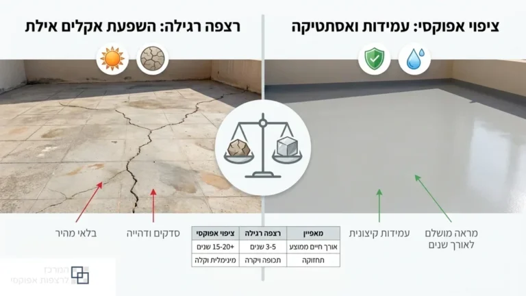 משטח אפוקסי עמיד בפני תנאי אקלים