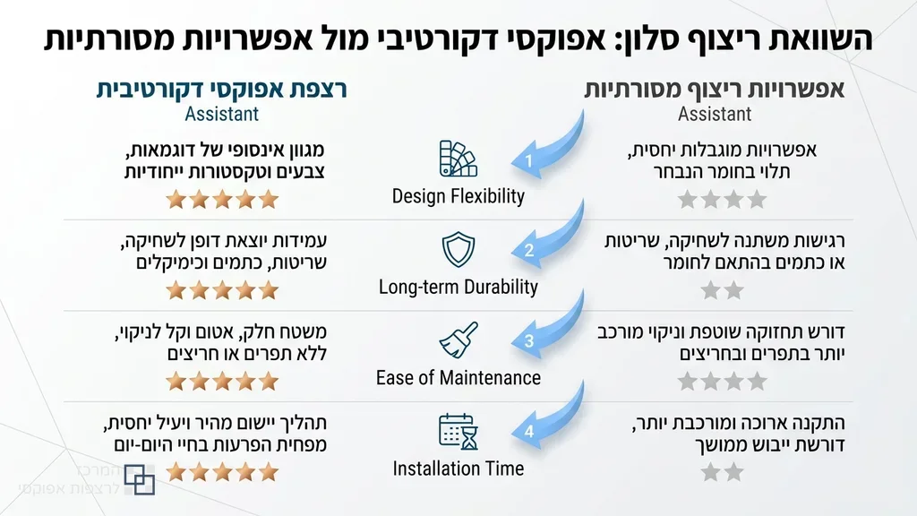 רצפת אפוקסי מעוצבת לבית