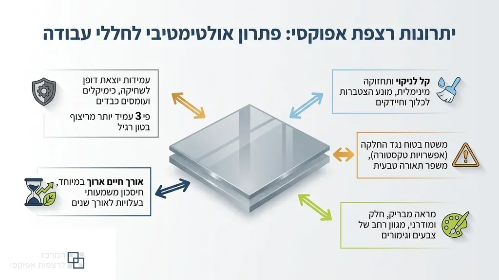 ציפוי אפוקסי בירושלים לחללים מסחריים