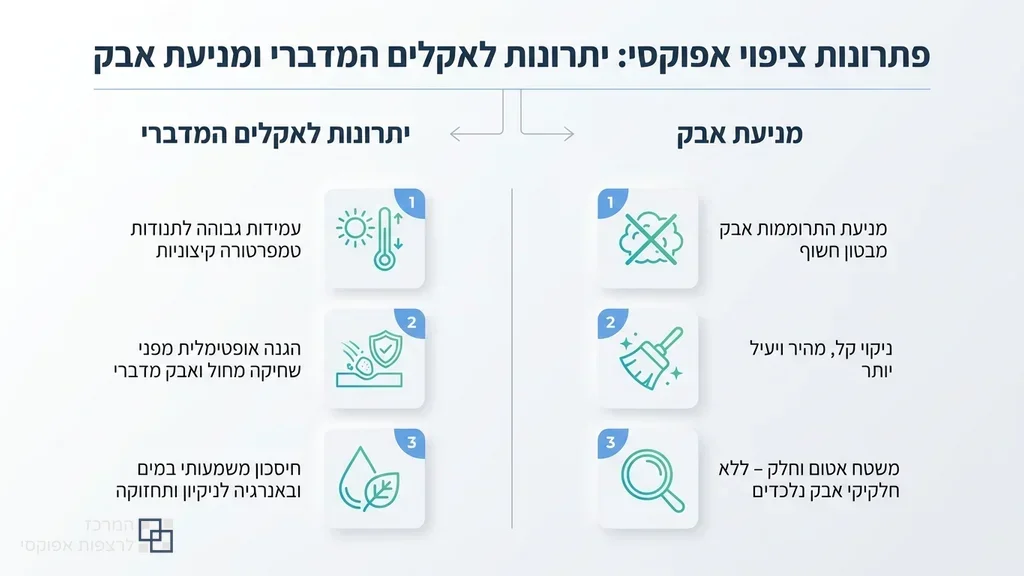 רצפת אפוקסי תעשייתית חלקה ונקיה בדימונה