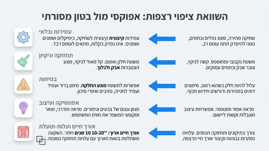 רצפת אפוקסי מבריקה בחניון תת קרקעי מודרני בגוש דן