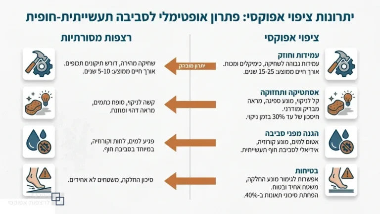 ציפוי אפוקסי מבריק ואיכותי בחלל תעשייתי באשדוד