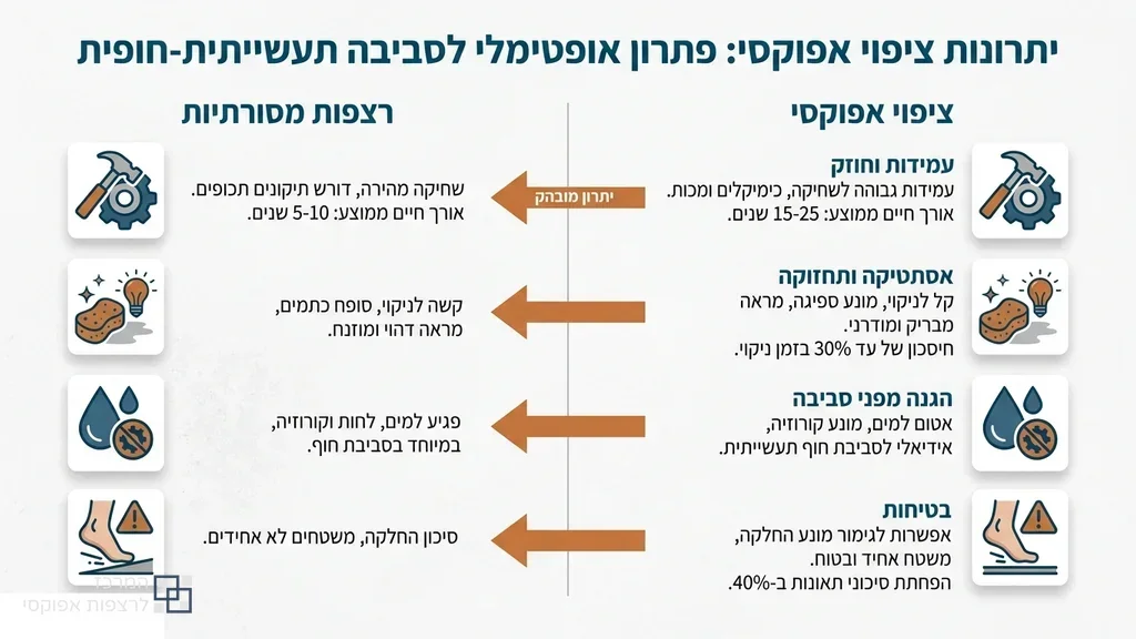 ציפוי אפוקסי מבריק ואיכותי בחלל תעשייתי באשדוד