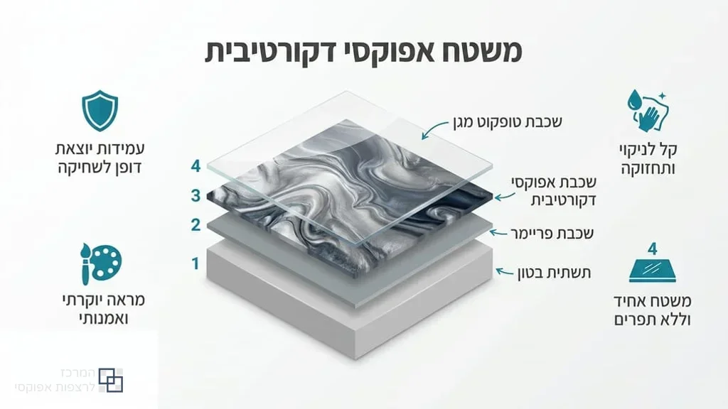 עיצוב יוקרתי של ריצוף אפוקסי בבית פרטי