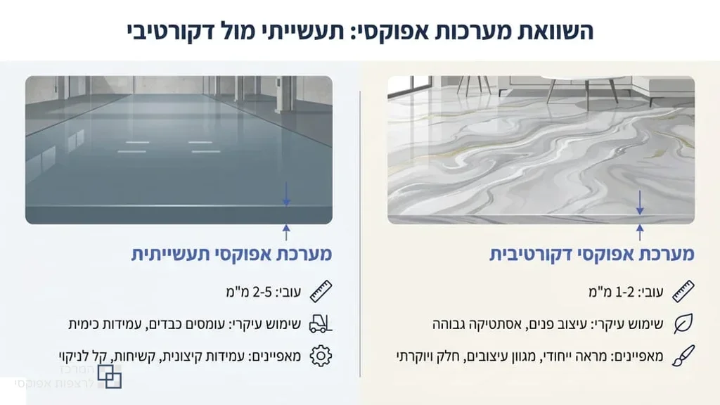 סוגים שונים של רצפות אפוקסי לתעשייה ולבית