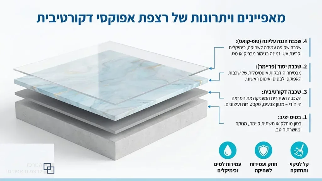 רצפת אפוקסי מעוצבת לבית פרטי